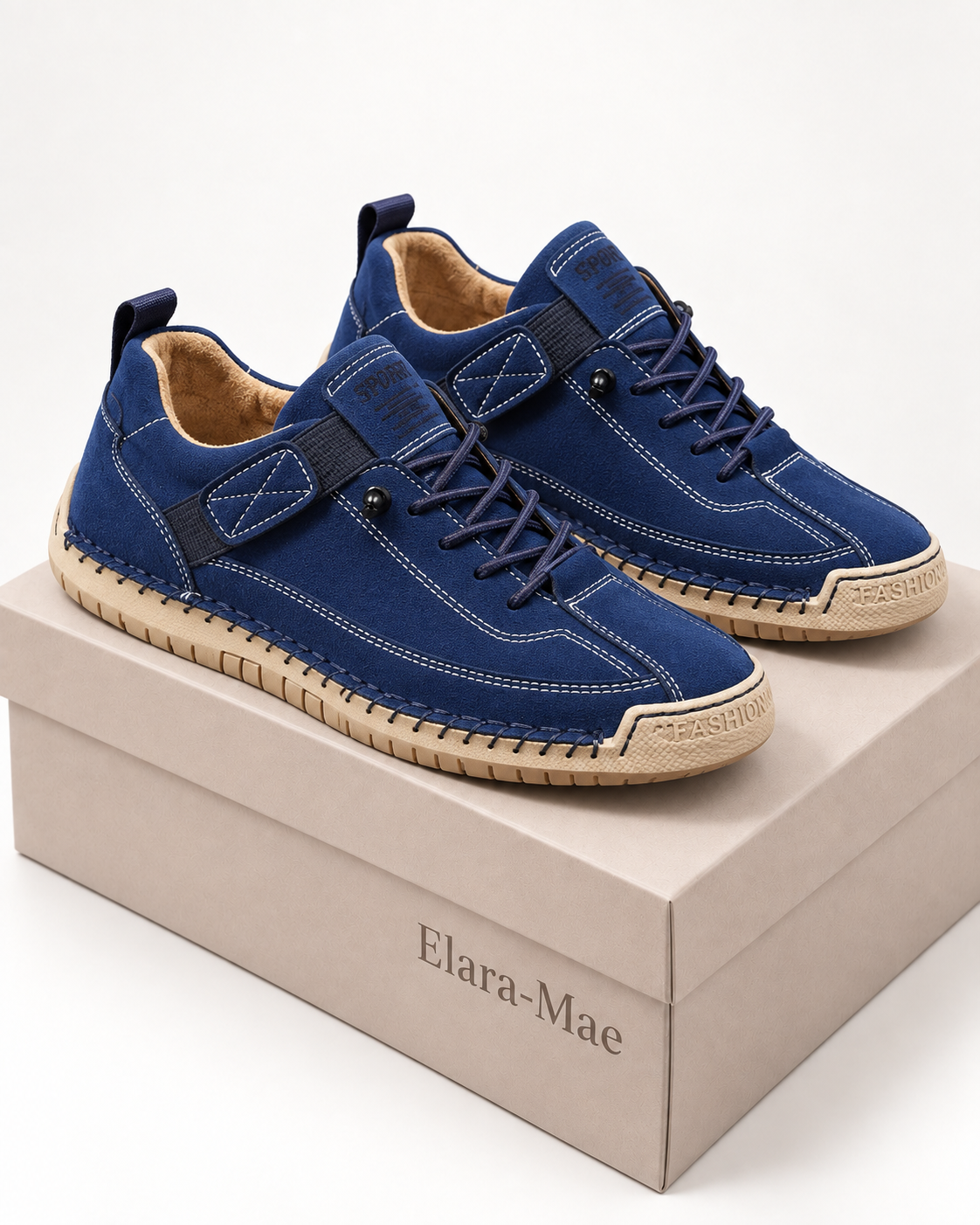 Felix™ | Handgestikte Comfort Sneakers met Bandje
