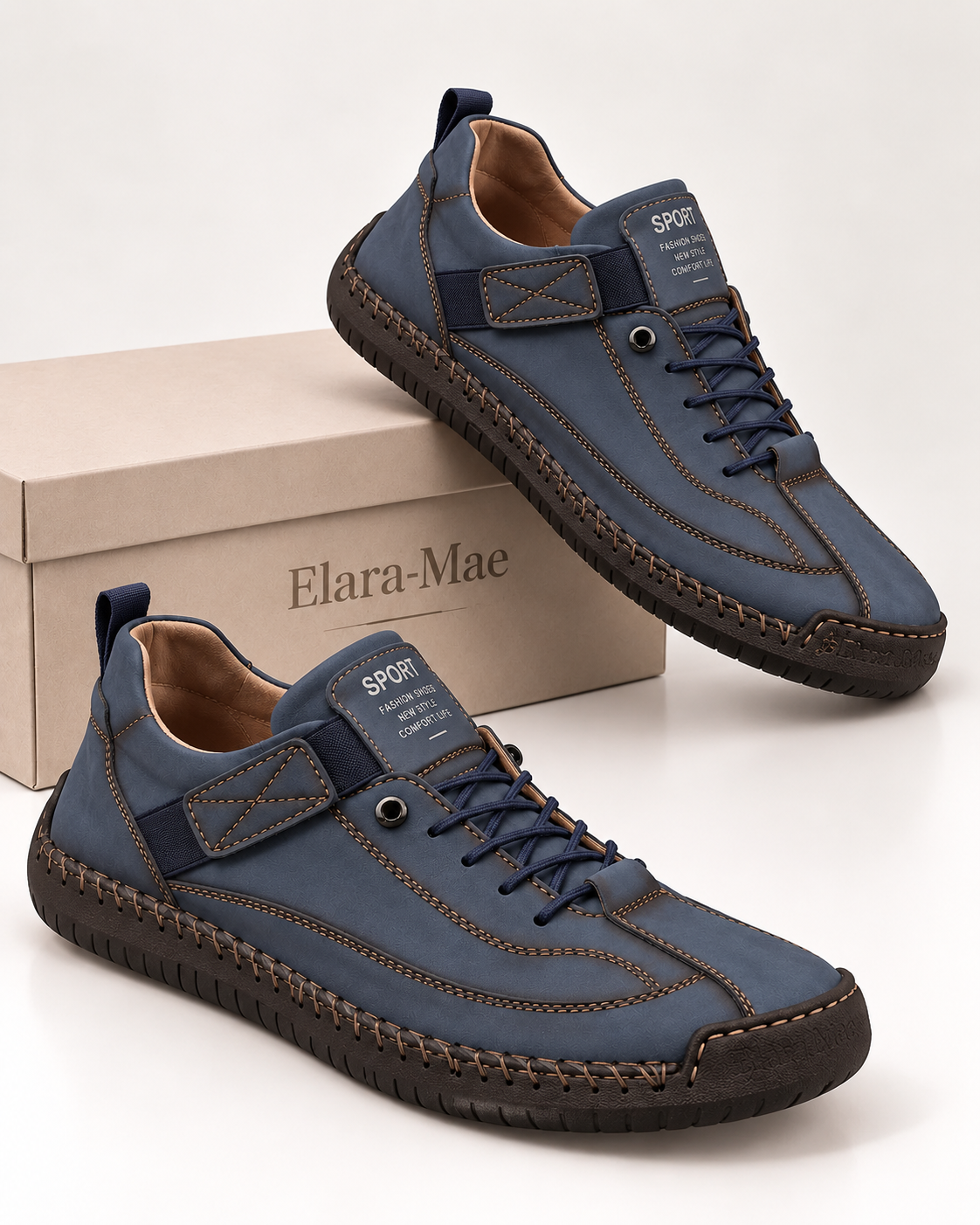 Dorian™ | Handgestikte Comfort Sneakers met Bandje