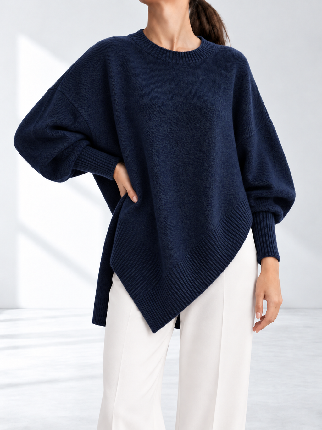 Maeve™ | Oversized Gebreide Poncho Trui