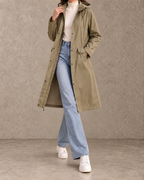 Mirelle™ | Lange Jas met Capuchon en Stippen