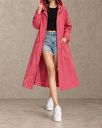 Mirelle™ | Lange Jas met Capuchon en Stippen