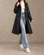 Mirelle™ | Lange Jas met Capuchon en Stippen