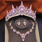 Aurielle™ | Crystal Tiara, Necklace &amp; Earring Set
