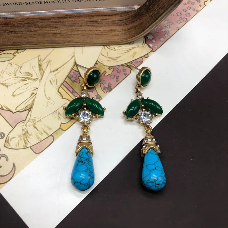 Emeraldia™ | Green &amp; Turquoise Statement Necklace