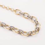 Aurevia™ | Two-Tone Statement Link Bracelet