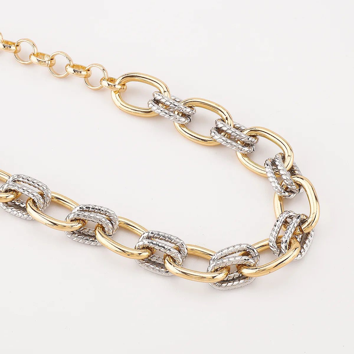 Aurevia™ | Two-Tone Statement Link Bracelet