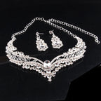 Vespera™ | Crystal Statement Necklace &amp; Earring Set