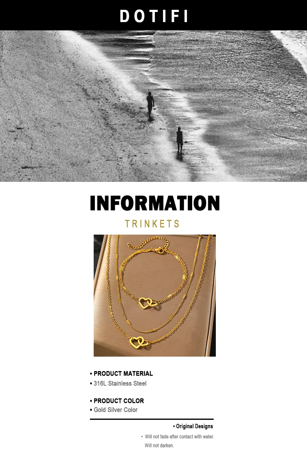 Amora™ | Interlocking Heart Necklace &amp; Bracelet Set