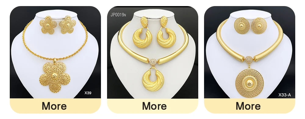 Marcelline™ | Ornate Gold-Tone 4-Piece Jewelry Set