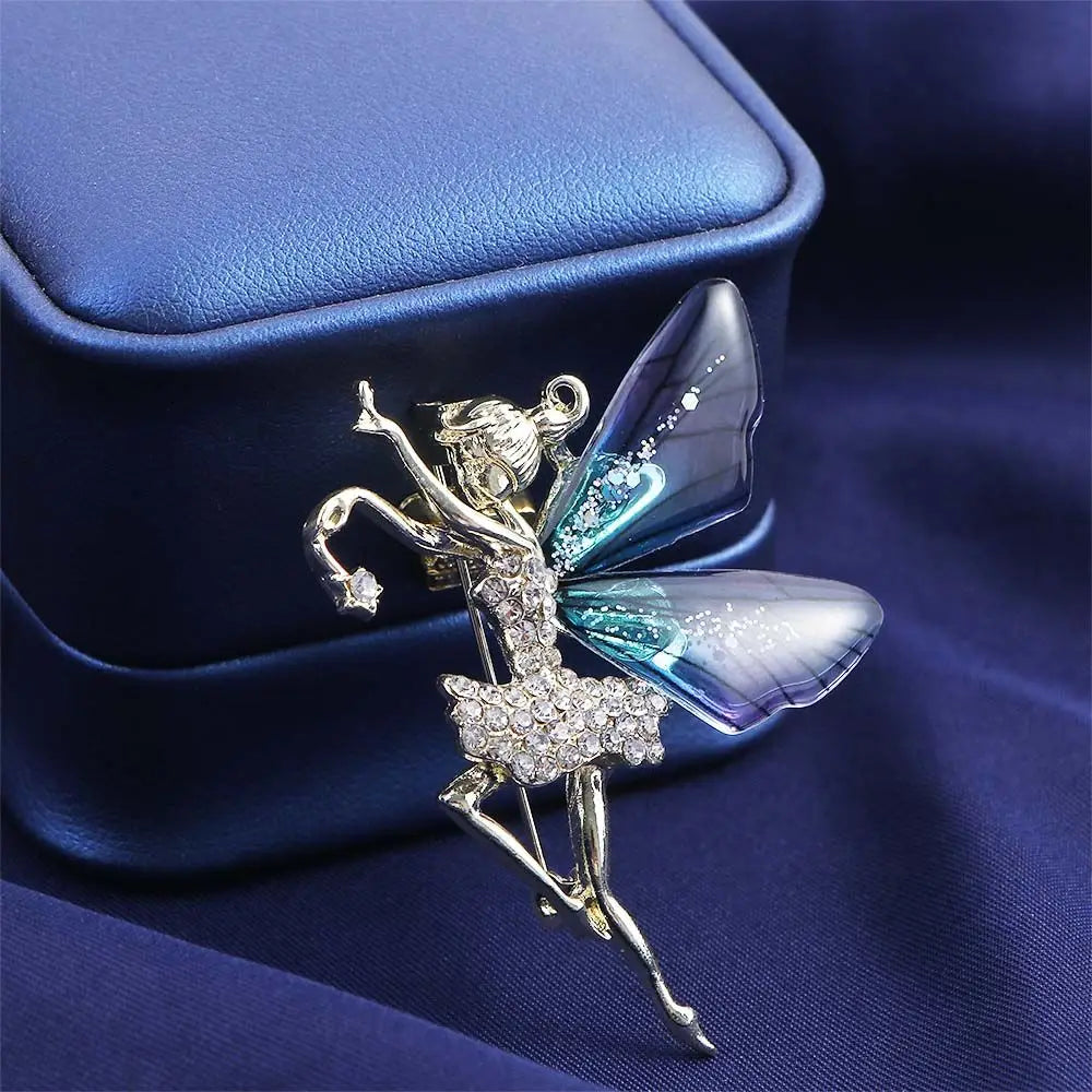 Fayelle™ | Crystal Fairy Wing Brooch