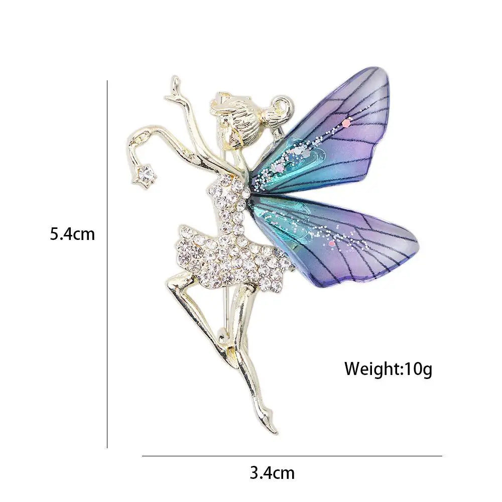 Fayelle™ | Crystal Fairy Wing Brooch