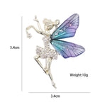 Fayelle™ | Crystal Fairy Wing Brooch