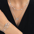 Amora™ | Interlocking Heart Necklace &amp; Bracelet Set