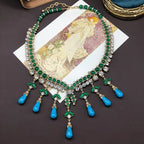 Emeraldia™ | Green &amp; Turquoise Statement Necklace