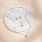 Elara™ | Crystal Solitaire Jewelry Set