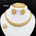 Marcelline™ | Ornate Gold-Tone 4-Piece Jewelry Set