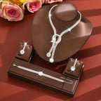 Aurelia™ | Crystal Knot Necklace, Earrings &amp; Bracelet Set