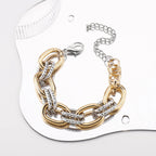 Aurevia™ | Two-Tone Statement Link Bracelet