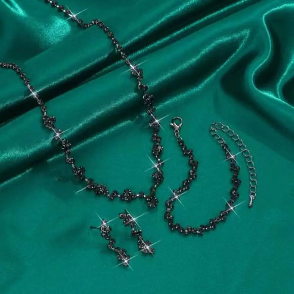 Aureline™ | Crystal Vine Necklace, Bracelet &amp; Earring Set
