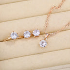 Elara™ | Crystal Solitaire Jewelry Set