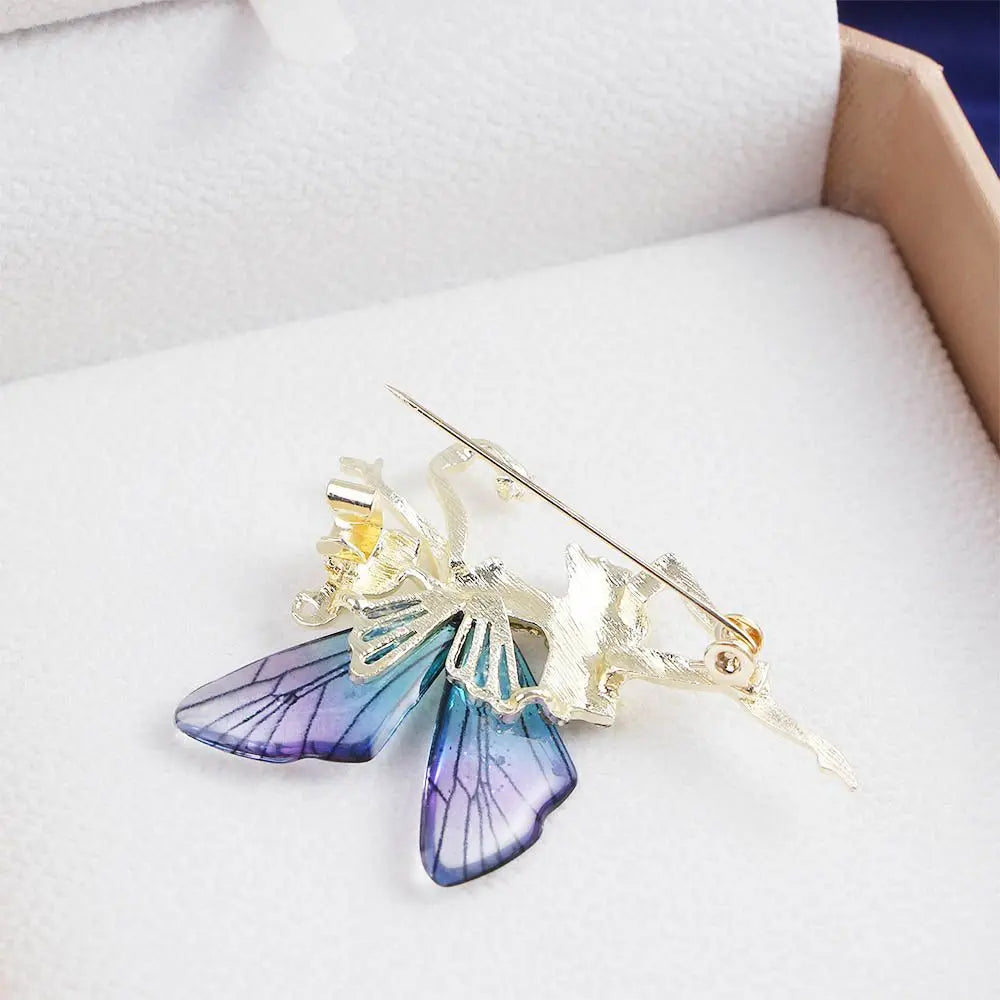 Fayelle™ | Crystal Fairy Wing Brooch