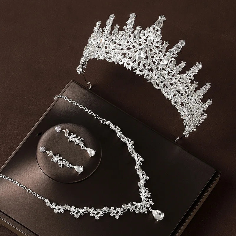 Liora™ | Crystal Vine Necklace &amp; Earring Set