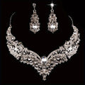 Vespera™ | Crystal Statement Necklace &amp; Earring Set