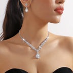 Rubyelle™ | Ketting- & Oorbellenset met Druppelkristal