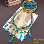 Emeraldia™ | Green &amp; Turquoise Statement Necklace