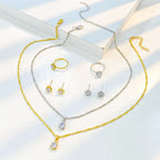 Elara™ | Crystal Solitaire Jewelry Set