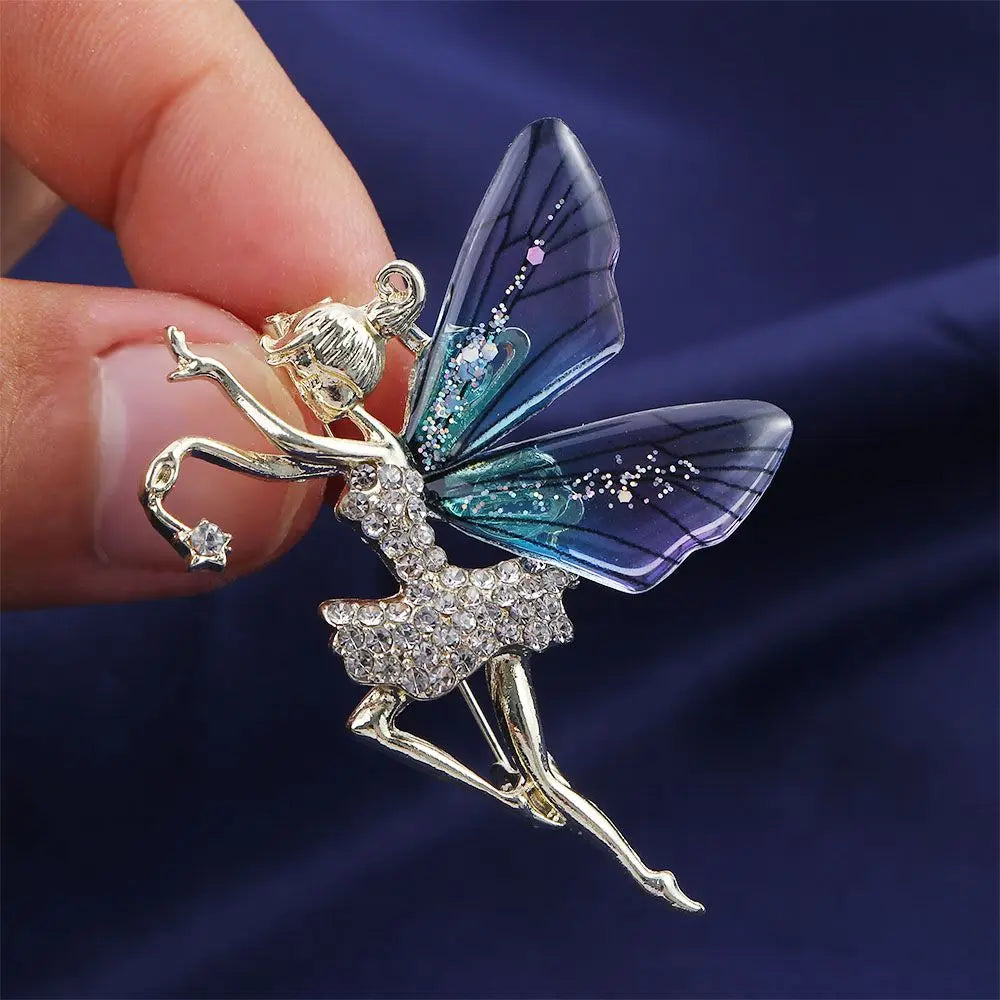 Fayelle™ | Crystal Fairy Wing Brooch