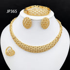 Marcelline™ | Ornate Gold-Tone 4-Piece Jewelry Set