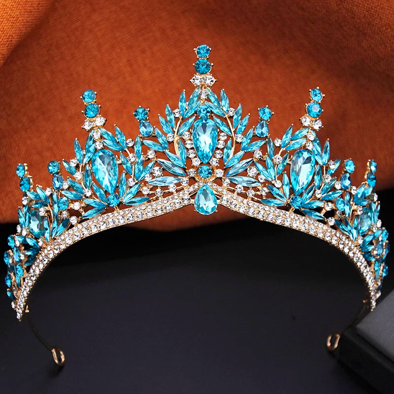 Aurielle™ | Crystal Tiara, Necklace &amp; Earring Set