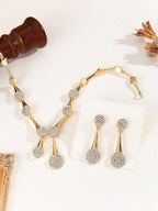 Aurette™ | Ketting- & Oorbellenset met Kristallen Druppel