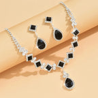 Rubyelle™ | Ketting- & Oorbellenset met Druppelkristal