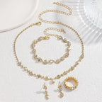 Aureline™ | Crystal Vine Necklace, Bracelet &amp; Earring Set