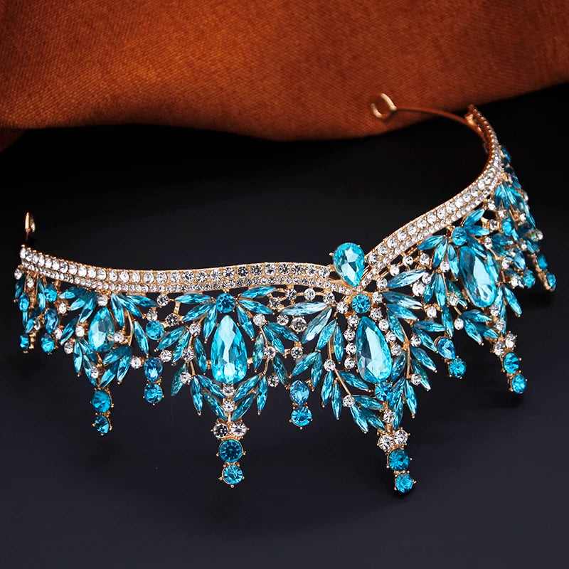 Aurielle™ | Crystal Tiara, Necklace &amp; Earring Set