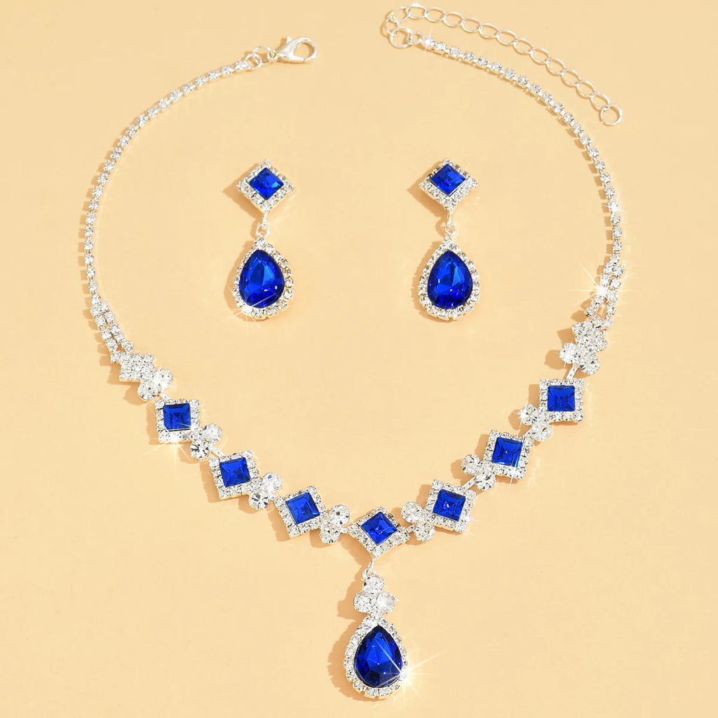Rubyelle™ | Ketting- & Oorbellenset met Druppelkristal