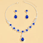 Rubyelle™ | Ketting- & Oorbellenset met Druppelkristal