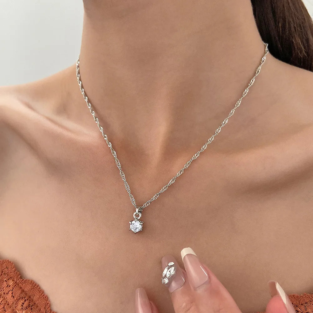 Elara™ | Crystal Solitaire Jewelry Set