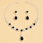 Rubyelle™ | Ketting- & Oorbellenset met Druppelkristal