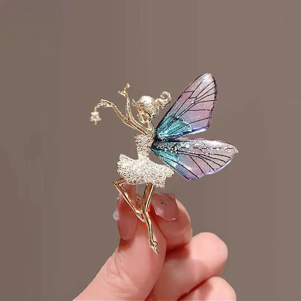 Fayelle™ | Crystal Fairy Wing Brooch