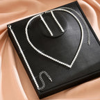 Aurelia™ | Crystal Tennis Necklace, Earrings &amp; Bracelet Set