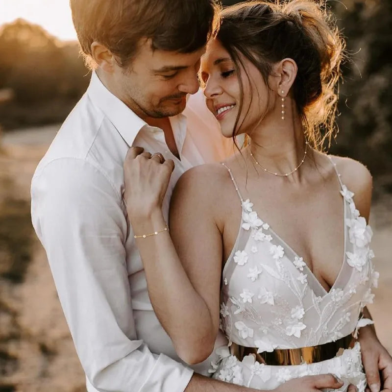 Amélie™ | Delicate Pearl Necklace, Earrings &amp; Bracelet Set