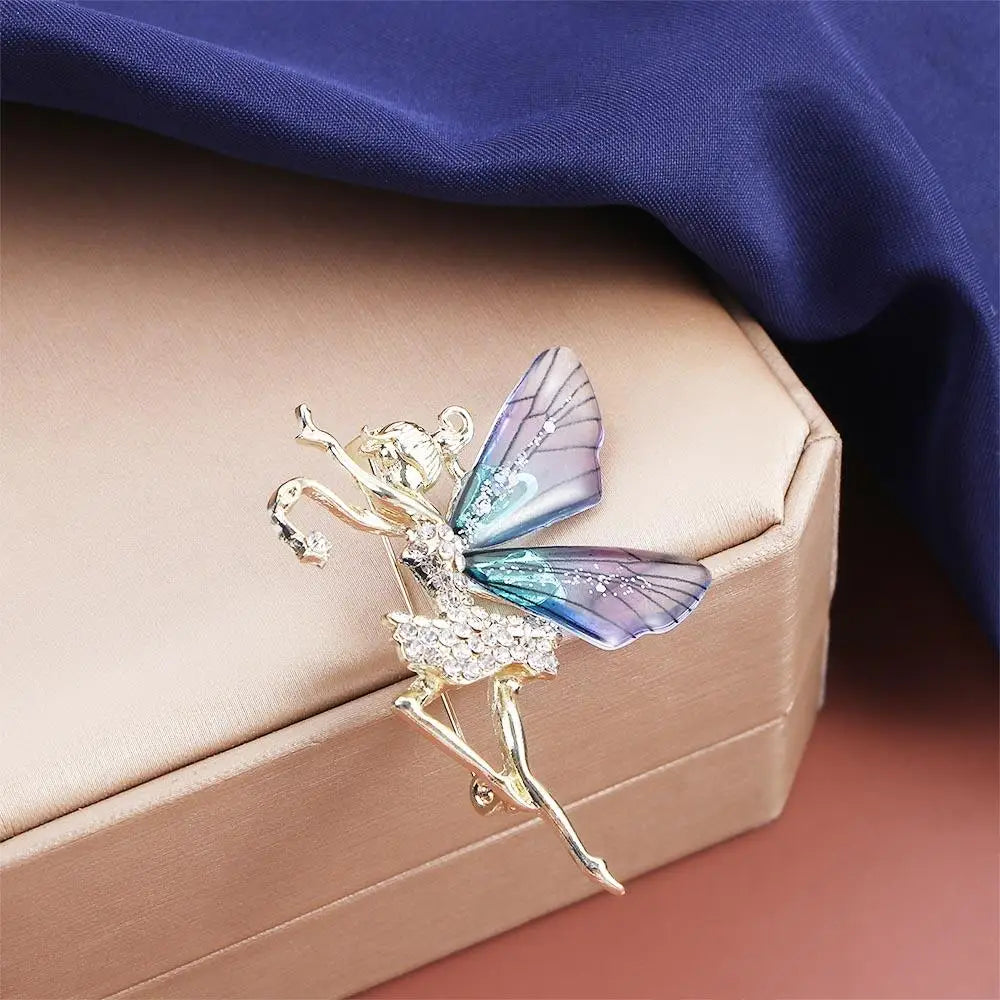 Fayelle™ | Crystal Fairy Wing Brooch