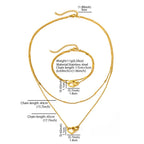 Amora™ | Interlocking Heart Necklace &amp; Bracelet Set