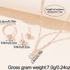Elara™ | Crystal Solitaire Jewelry Set