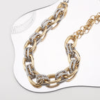 Aurevia™ | Two-Tone Statement Link Bracelet