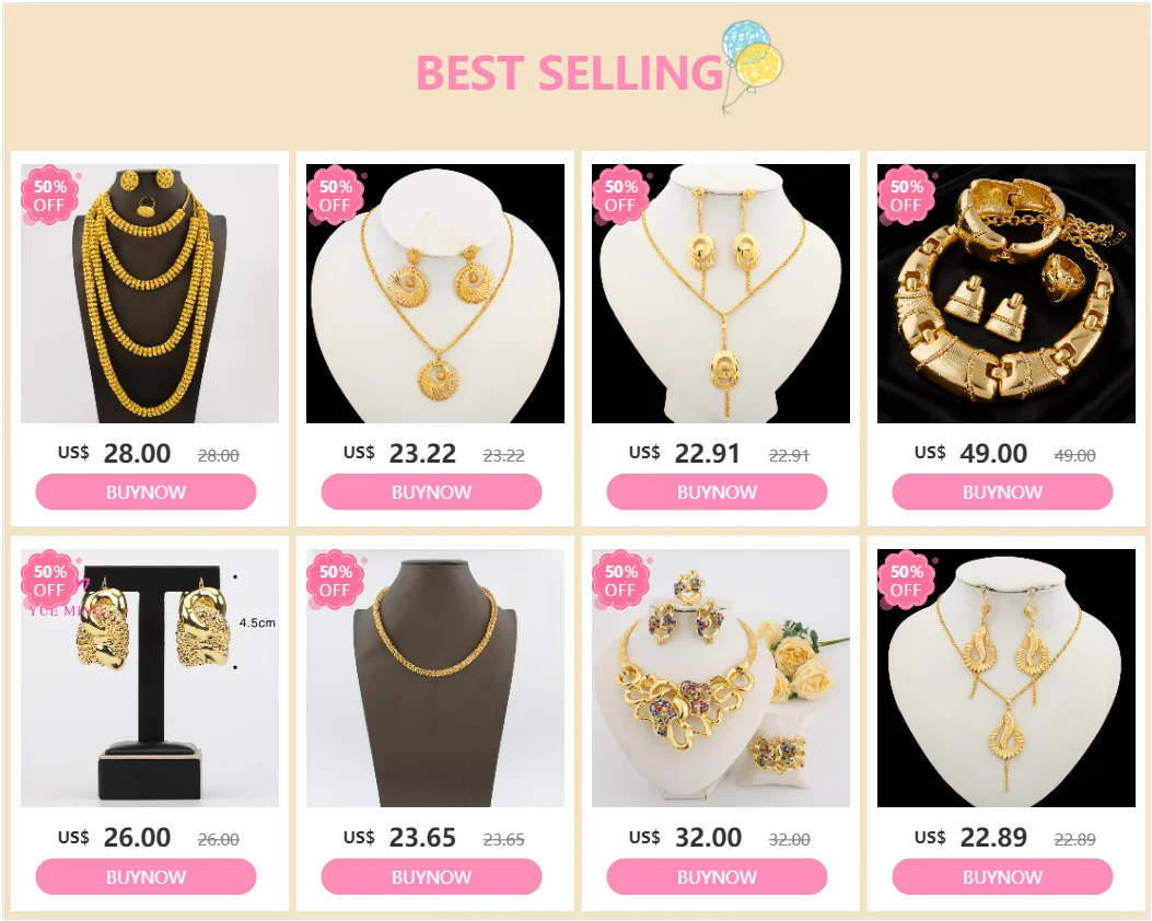 Maribelle™ | Gold-Tone Beaded Statement Jewelry Set