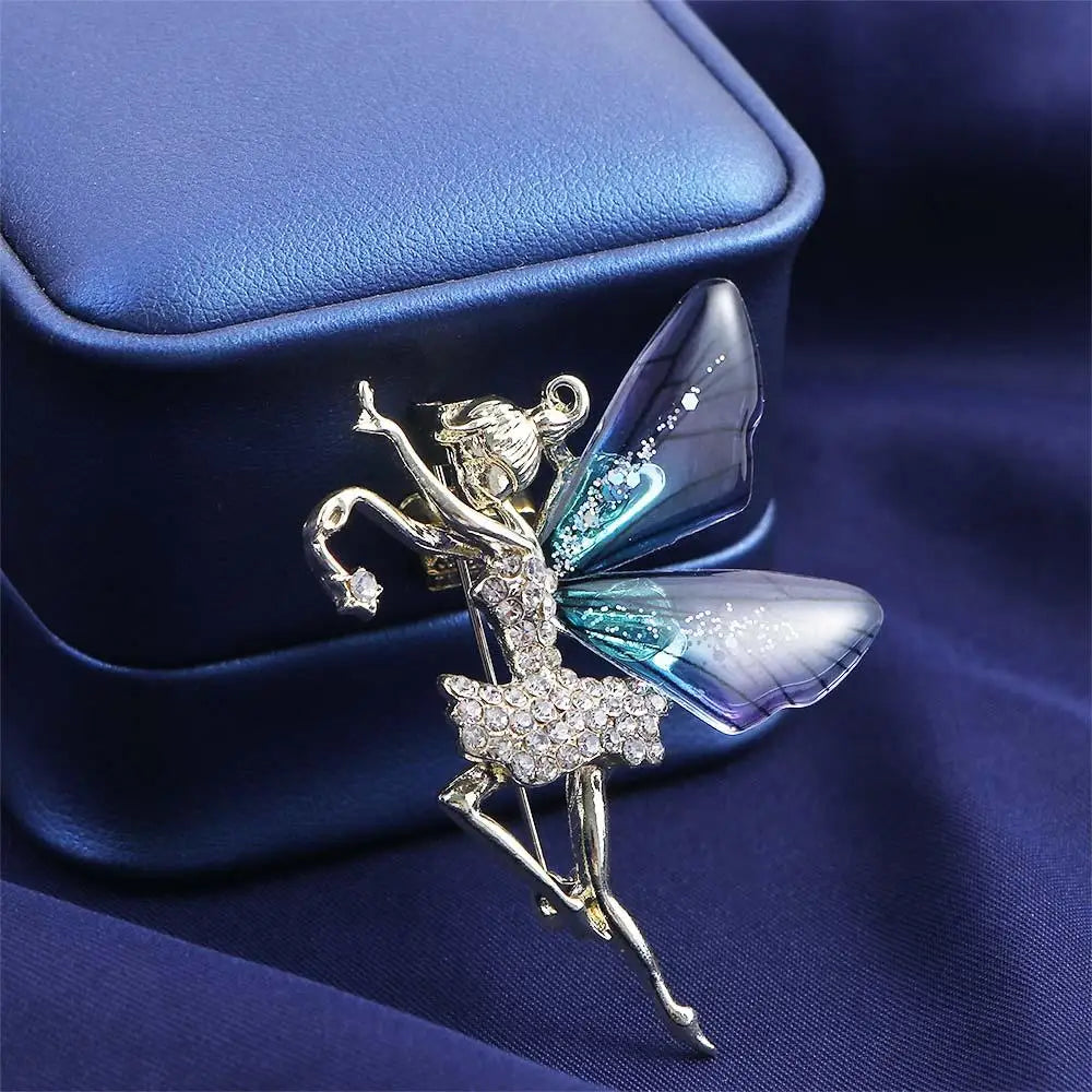 Fayelle™ | Crystal Fairy Wing Brooch